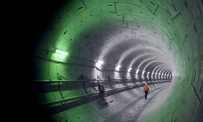 HISTORIC MOMENTS AS METRO TRAIN HEADS UNDERGROUND, STATIONS SURFACE ABOVE GROUND