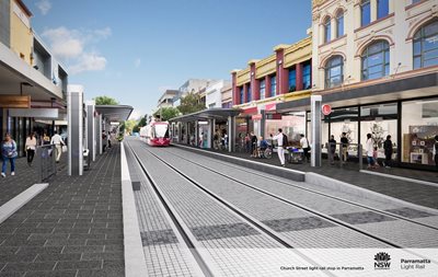Major construction starts on first Parramatta Light Rail stop